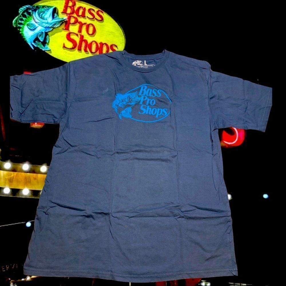 Bass Pro Shop Employee T Shirt Large Grey